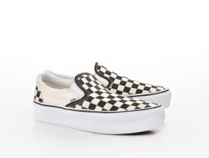 Vans – UA CLASSIC SLIP-ON P BLK WHTCHCKE – VNBWW