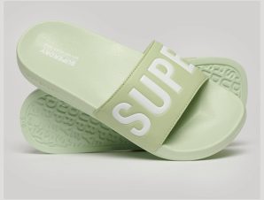 Superdry – SDRY CORE VEGAN POOL SLIDE ΠΑΝΤΟΦΛΑ ΓΥΝΑΙΚΕΙΑ – TENDER GREENS/OPTIC