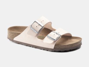 BIRKENSTOCK ARIZONA VEGAN BIRKO-FLOR NUBUCK SANDALS – REGULAR FIT ΡΟΖ