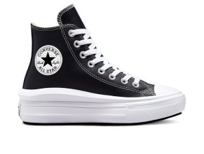 CONVERSE CHUCK TAYLOR ALL STAR MOVE PLATFORM FOUNDATIONAL LEATHER A04294C Μαύρο