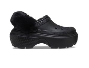 CROCS STOMP LINED CLOG 208546-001 Μαύρο