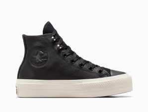 Converse – CHUCK TAYLOR ALL STAR LIFT PLATFORM WATER REPELLEN – 001-BLACK/BLACK/EGRET