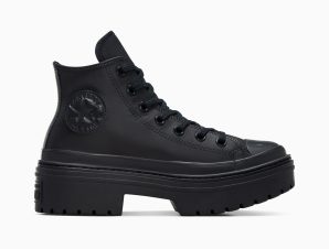 Converse – CHUCK TAYLOR ALL STAR LUGGED HEEL LEATHER PLATFORM – 001-BLACK/BLACK/BLACK