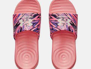 UNDER ARMOUR WOMEN’S ANSA FIXED GRAPHIC SLIDES ΡΟΖ