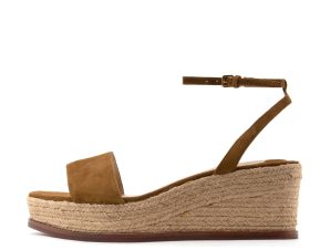 LEONA SUEDE PLATFORM SANDALS WOMEN LAUREN RALPH LAUREN