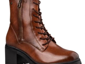 Envie Shoes Γυναικεία Μποτάκια COMBAT BOOTS V63-18152-26 Κάμελ