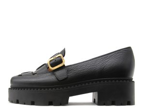 LEATHER CHUNKY MOCCASINS WOMEN BACALI COLLECTION