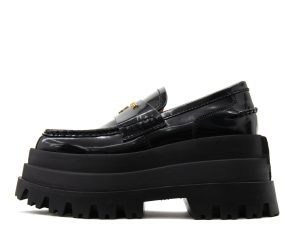 DELUSION BOX LEATHER PLATFORM MOCCASINS WOMEN NAKED WOLFE