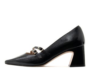 PATENT LEATHER MID HEEL PUMPS WOMEN FARDOULIS