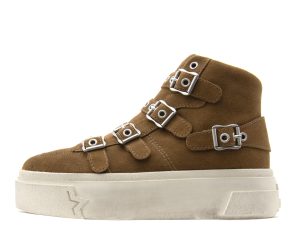 STARMOON BUCKLE COMBO F HIGH TOP SNEAKERS WOMEN ASH