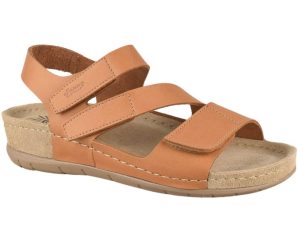 Γυναικεία Ανατομικά Δερμάτινα Σανδάλια | Sunny SANDALS | ALTEA 40113 | Κάμελ