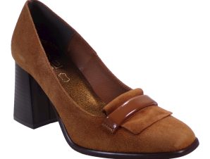 Katia Shoes Γυναικεία Παπούτσια Γόβες Κ30-5281 Ταμπά Καστόρι Δέρμα