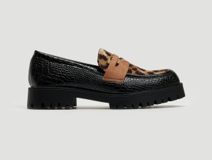 Loafers chunky με print AZAREY – Μαύρο