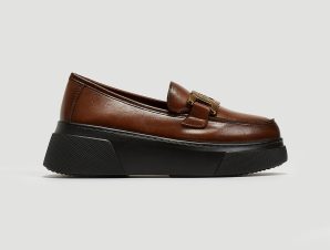 Loafers flatforms με αγκράφα – Ταμπά