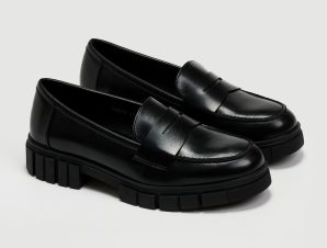 Loafers με chunky σόλα – Μαύρο