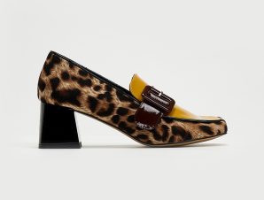 Loafers με print AZAREY – Μουσταρδί