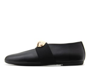 LEATHER FLAT BALLERINAS WOMEN L’ESTROSA