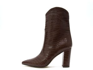 CROCO LEATHER ANKLE BOOTS ΜΠΟΤΑΚΙΑ ΓΥΝΑΙΚΕΙΑ MARTINA T