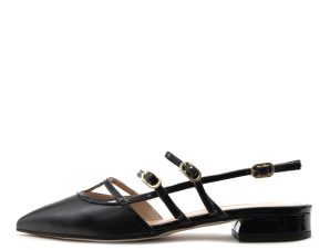 LEATHER SLINGBACK BALLERINAS WOMEN MOURTZI