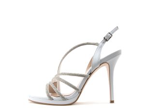 LEATHER HIGH HEEL SANDALS WOMEN MOURTZI