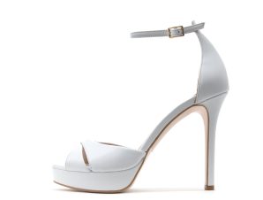 LEATHER HIGH HEEL SANDALS WOMEN MOURTZI