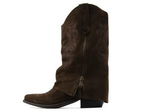 SUEDE LEATHER MID HEEL ANKLE BOOTS WOMEN ONCE