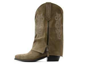 SUEDE LEATHER MID HEEL ANKLE BOOTS WOMEN ONCE