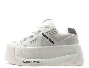 SLIDER LEATHER PLATFORM SNEAKERS WOMEN NAKED WOLFE