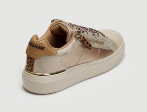 Sneakers με εξωτερικό φερμουάρ Mariamare 68412 – Άμμου