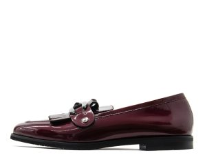 PATENT LEATHER MOCCASINS WOMEN VELAIDE